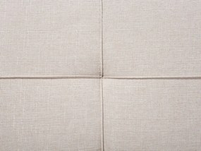 Sofá-cama de 3 lugares em tecido creme RONNE Beliani