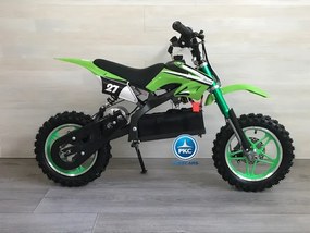 Moto criança eletrica Moto Cross 36V 800W Verde