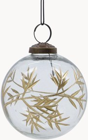 Bolas de Natal artesanais Leaf, conjunto de 4