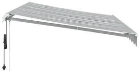 Toldo retrátil automático 350x250 cm antracite e branco