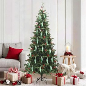 vidaXL Decoração de Árvore de Natal 40 pcs Verde