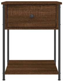 Mesa cabeceira 44x45x58 cm derivados madeira carvalho castanho