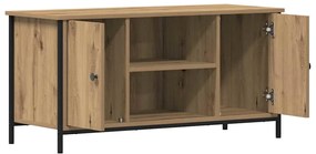 Mesa de TV vidaXL Carvalho Artesanal 100x40x50 cm Madeira Derivada e A