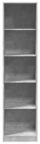 Roupeiro 50x50x200 cm contraplacado cinzento cimento