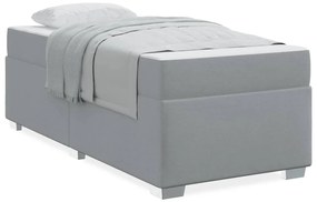 Estrutura da Cama Outros Cinzento-claro 90 x 190 cm tecido