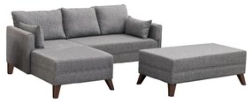 Sofá-Cama de Canto Bella – Cinzento – 205 x 85 x 140 cm