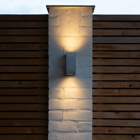 Candeeiro de Parede Moderno Alumínio 2 Luzes IP44 - Baleno