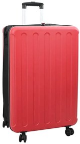vidaXL Mala Dobrada Casco Rígido 28'' Vermelha 50x30x76 cm ABS