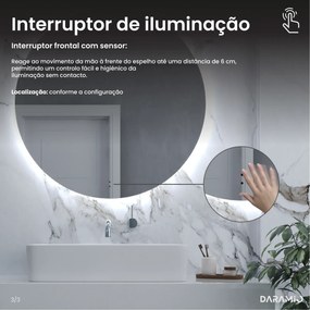 Espelho atípico com LED G9