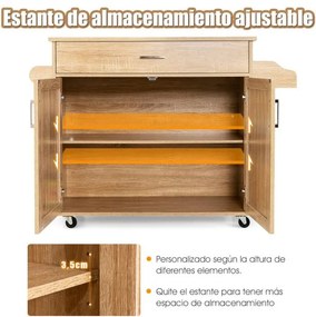 Carrinho/Ilha de Cozinha "Pratiko" – Funcionalidade e Mobilidade com A