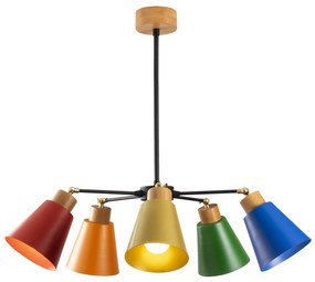 Chandelier Manavgat – Multicolor – Diâmetro: 58 cm, Altura: 68 cm