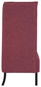 Sofá de Costas Altas Bordô 109x56x121 cm Tecido