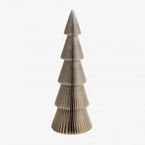 Árvore De Natal De Papel Jesper Crema Linho & ↑29,5 Cm - Sklum