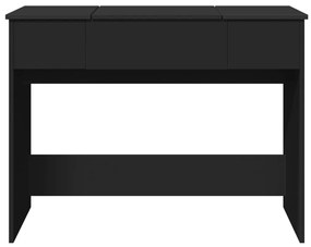Toucador com espelho 100x45x76 cm preto