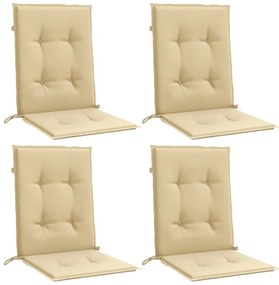 Almofadões lombares p/ cadeiras 4pcs 100x50x4cm mesclado tecido