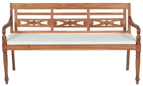 Banco Batávia com almofadões 150 cm teca