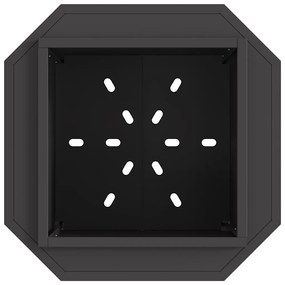 Fogueira Sem Fumaça Preta vidaXL 48x48x51 cm Aço