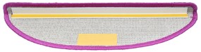 Tapetes de escada 20 pcs 65x21x4 cm violeta