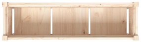 Vaso/floreira de jardim com pernas 110x31x70 cm pinho maciço
