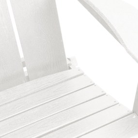 Cadeira Adirondack Reclinável Branca 74,5x80,5x90 cm HDPE