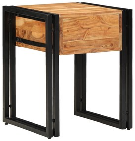 Mesa de Apoio vidaXL 40x40x50 cm em Madeira de Acácia