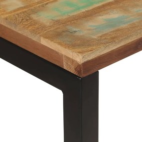 Mesa consola 110x35x75 cm madeira recuperada maciça