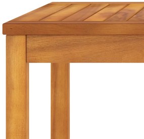 4 pcs conj. lounge jardim c/ almofadões cor creme acácia maciça