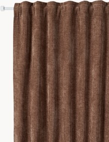 Cortinas opacas multi-banda Lasha, conjunto de 2, L 135 cm
