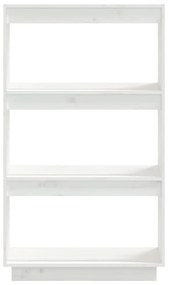 Estante/divisória 60x35x103 cm pinho maciço branco