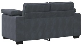 Sofá-luvas 120 cm veludo cinzento-escuro
