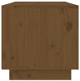 Móvel de TV 60x35x35 cm madeira de pinho maciça castanho mel
