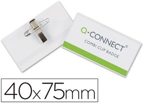 Identificador Q-Connect com Mola e Alfinete Kf17457 40x75 mm