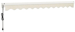 Toldo retrátil automático 3x2,5 m cor creme