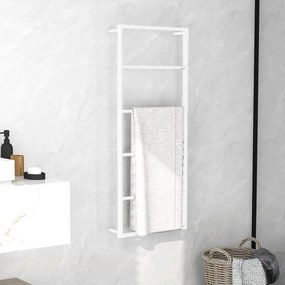 336119 vidaXL Toalheiro 45x10x115 cm aço branco