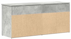 Banco sapateira 102x30,5x45 cm derivados cinzento cimento