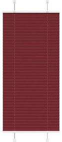 vidaXL Plissado Cego Bordéus Vermelho 65x150 cm Largura Tecido