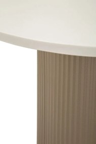 MESA DE CENTRO EM MÁRMORE ARTIFICIAL FRANKFURT 46X48X39 CM CINZENTO E BRANCO