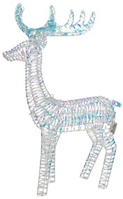 Candeeiro de pé de Natal Rena Arco-Íris 60cm incl. LED - Niji