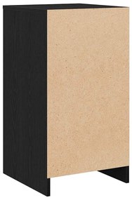Aparador Carvalho Preto 40x41x75 cm Madeira Engenheirada