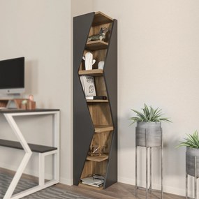 Estante Arrow – Preto Nogueira – 31,8x165x31,8 cm