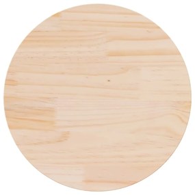 Tampo de mesa pinho maciço Ø60x2,5 cm