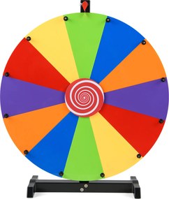 Roleta de Prémios de Mesa, 40 x 21 x 70 cm, Superfície para Escrever e Apagar, Multicolor