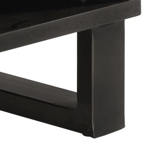 Mesa de centro 80x51x40 cm madeira de mangueira áspera maciça