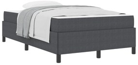 vidaXL Estrutura da Cama com colchão Cinza Escuro 120 x 190 cm tecido