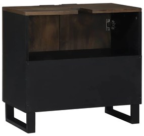 Armário de Pia 62 x 33 x 58 cm – Design forte em madeira de manga.