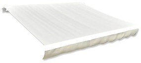 vidaXL Lona para toldo creme 4 x 3 m (sem estrutura/caixa)