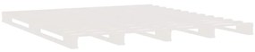 Cama de paletes 200x200 cm pinho maciço branco