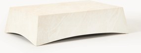 Mesa de centro para interior e exterior com efeito travertino Mohi, L 120 cm