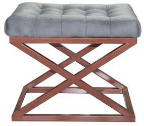 Pouffe Capraz – Copper Grey – 50 cm x 42 cm x 40 cm