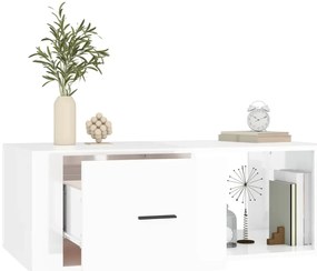 Mesa de centro 100x50,5x35cm derivados madeira branco brilhante